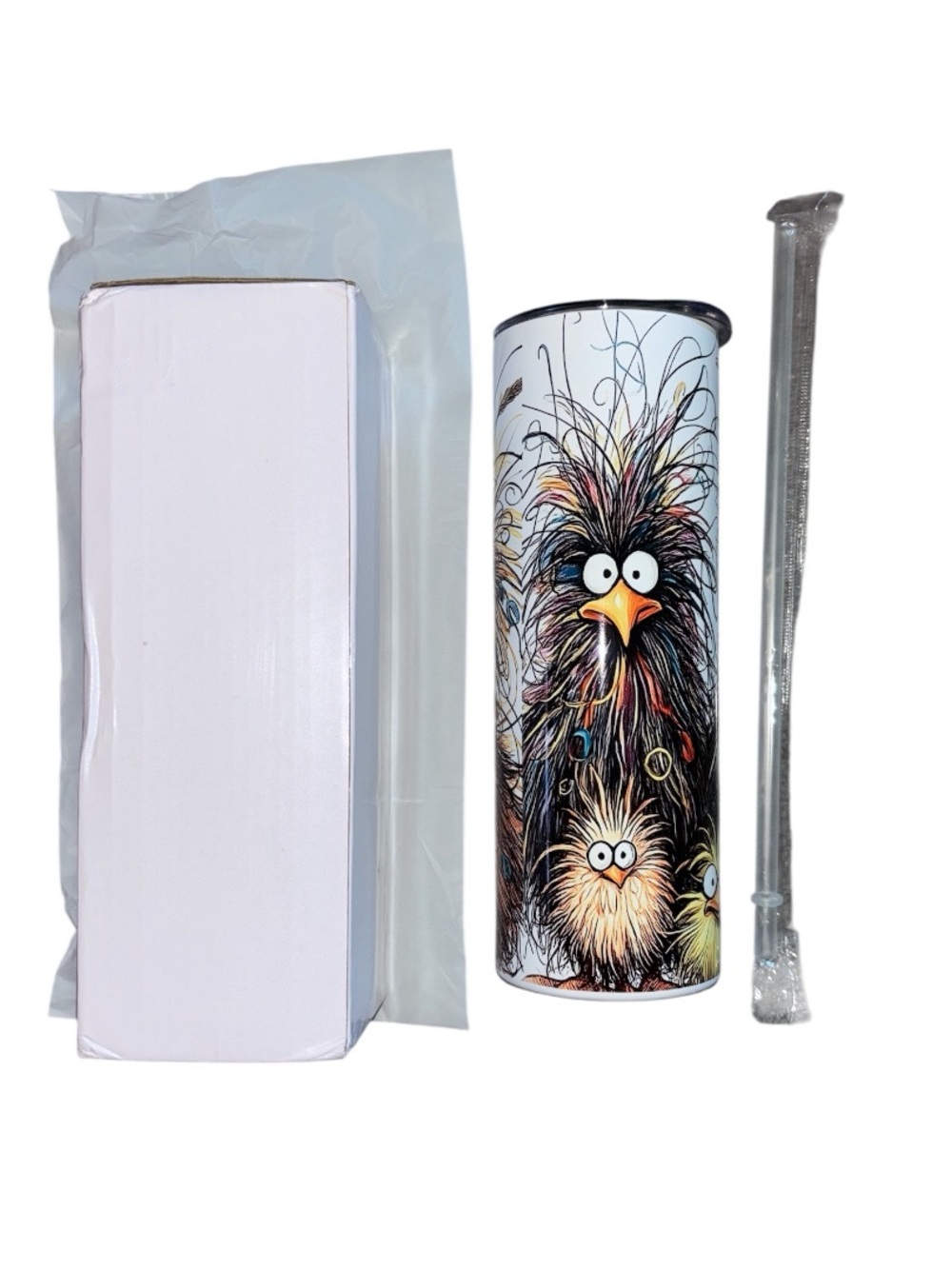 20 Oz Stainless Steel Chicken Tumbler - Picture 2 of 6